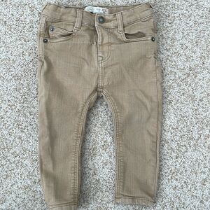 Zara Baby Skinny Jeans 9/12months vintage tan